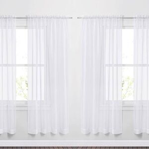 Elegant White Sheer Curtains